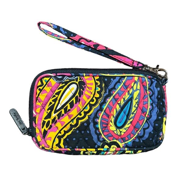 Vera Bradley Handbags - Vera Bradley Your Turn Smartphone Wrislet Twilight Paisley Blue Pink NWOT